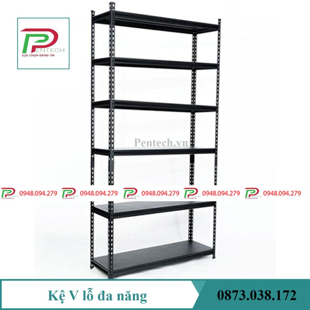 Kệ V cài 6 tầng cao 2m4 x dài 1m x rộng 0.4m