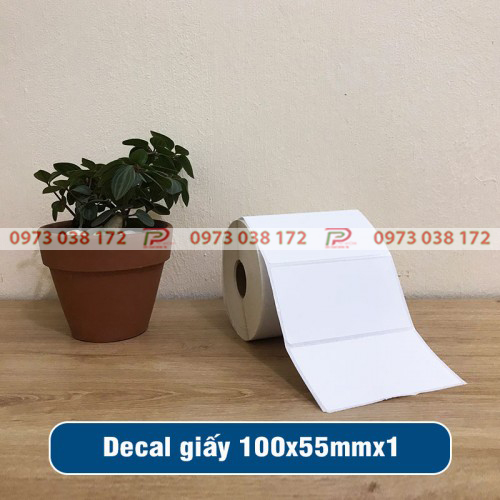 Giay decal in tem nhan ma vach 100x55mm 1 tem