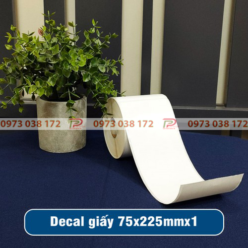 Giay decal in tem nhan ma vach 75x225mm 1 tem