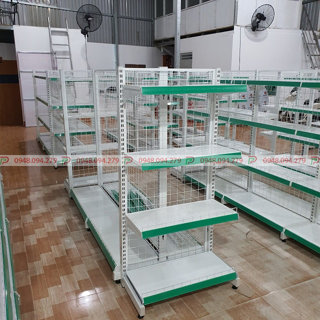 Lắp đặt Kệ siêu thị cho cửa hàng siêu thị mini tại Tân Uyên