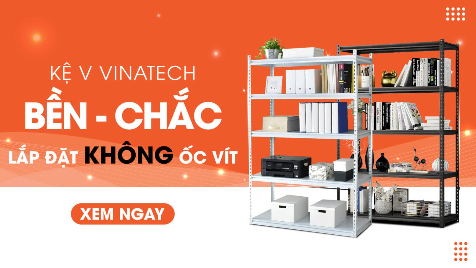 Kệ sắt V lỗ 2, 3, 4, 5, 6 tầng thương hiệu kệ Vinatech group